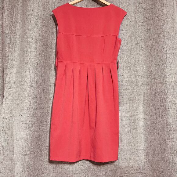 NWT Marc New York Andrew Marc Dress Women 10 Orange Sheath Lined Missing‎ Belt - Picture 2 of 8